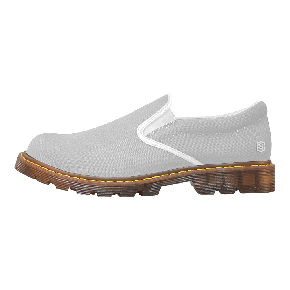 white logo Martin Women's Slip-On Loafer (Model 12031)