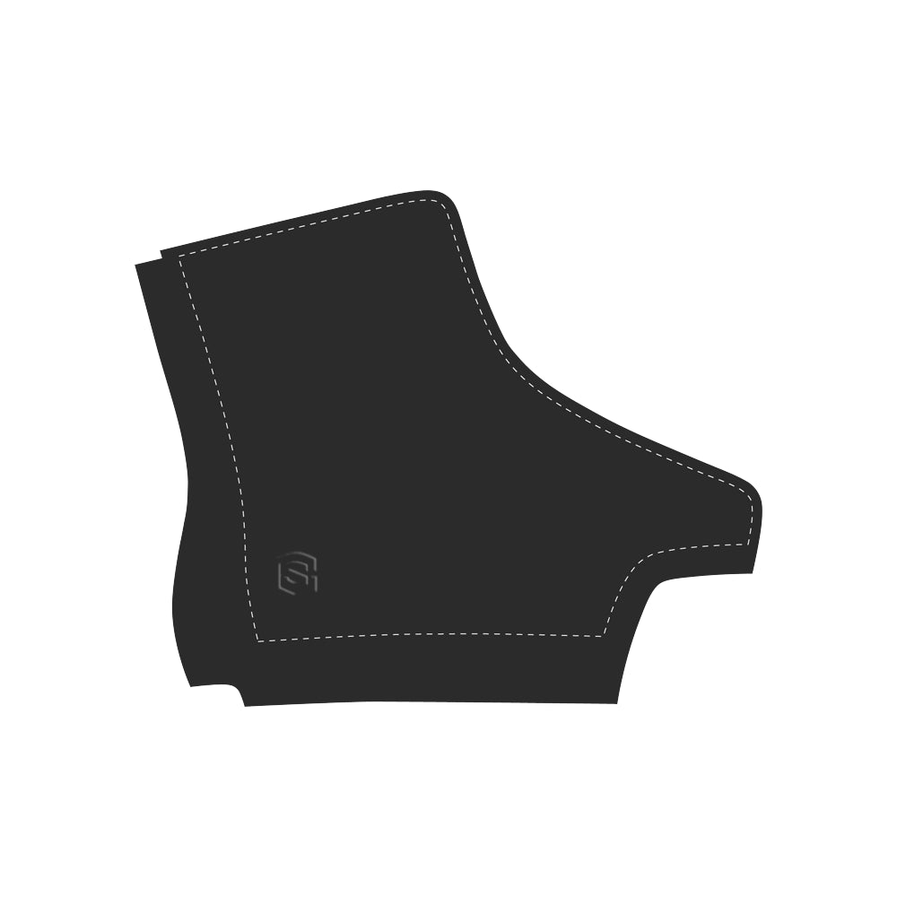 black logo Apache Round Toe Women's Winter Boots (Model 1402)