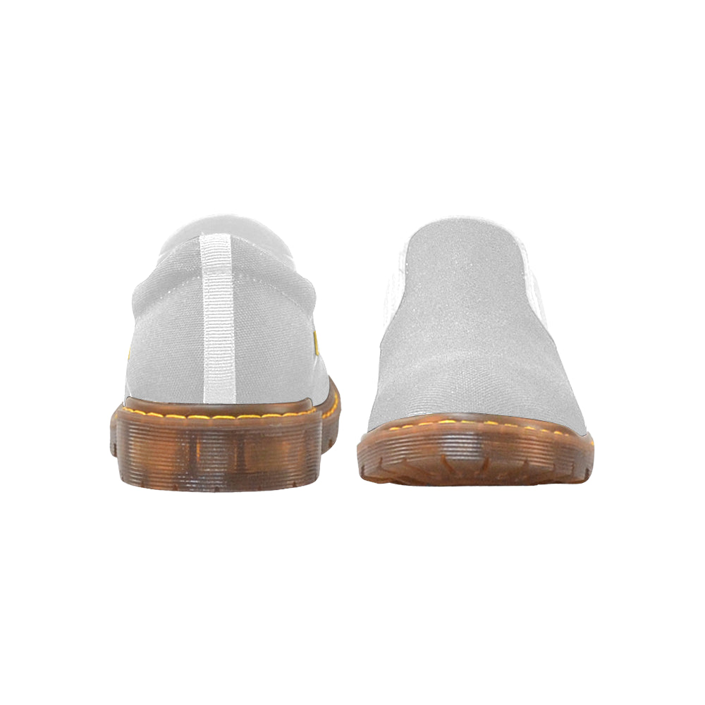 gold logo Martin Women's Slip-On Loafer (Model 12031)