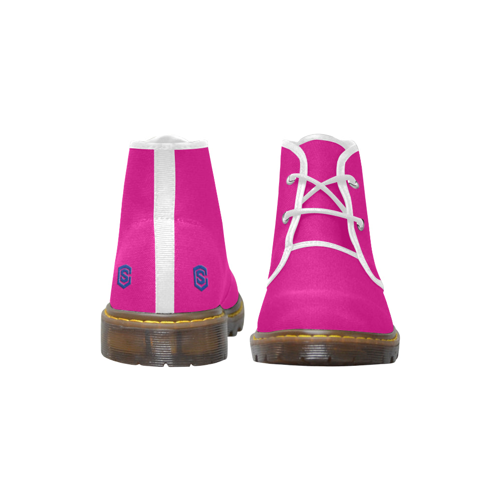 blue Men's Canvas Chukka Boots (Model 2402-1)