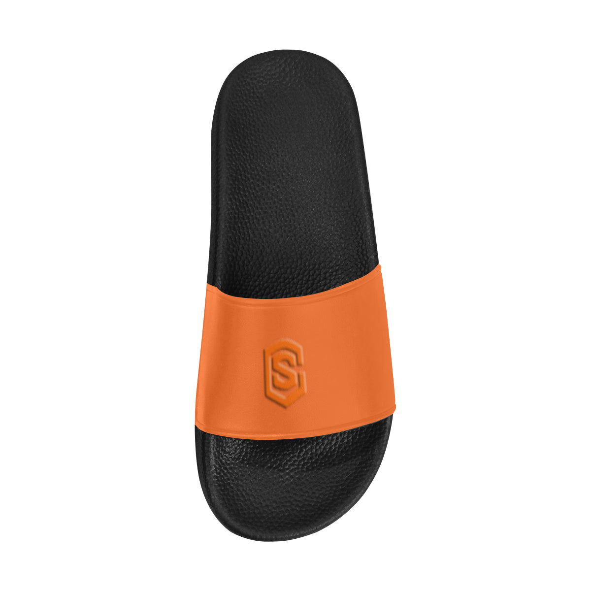 orange logo Men's Slide Sandals (Model 057)