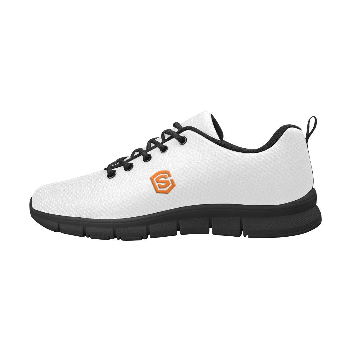 orange logo Men's Breathable Running Shoes (Model 055)