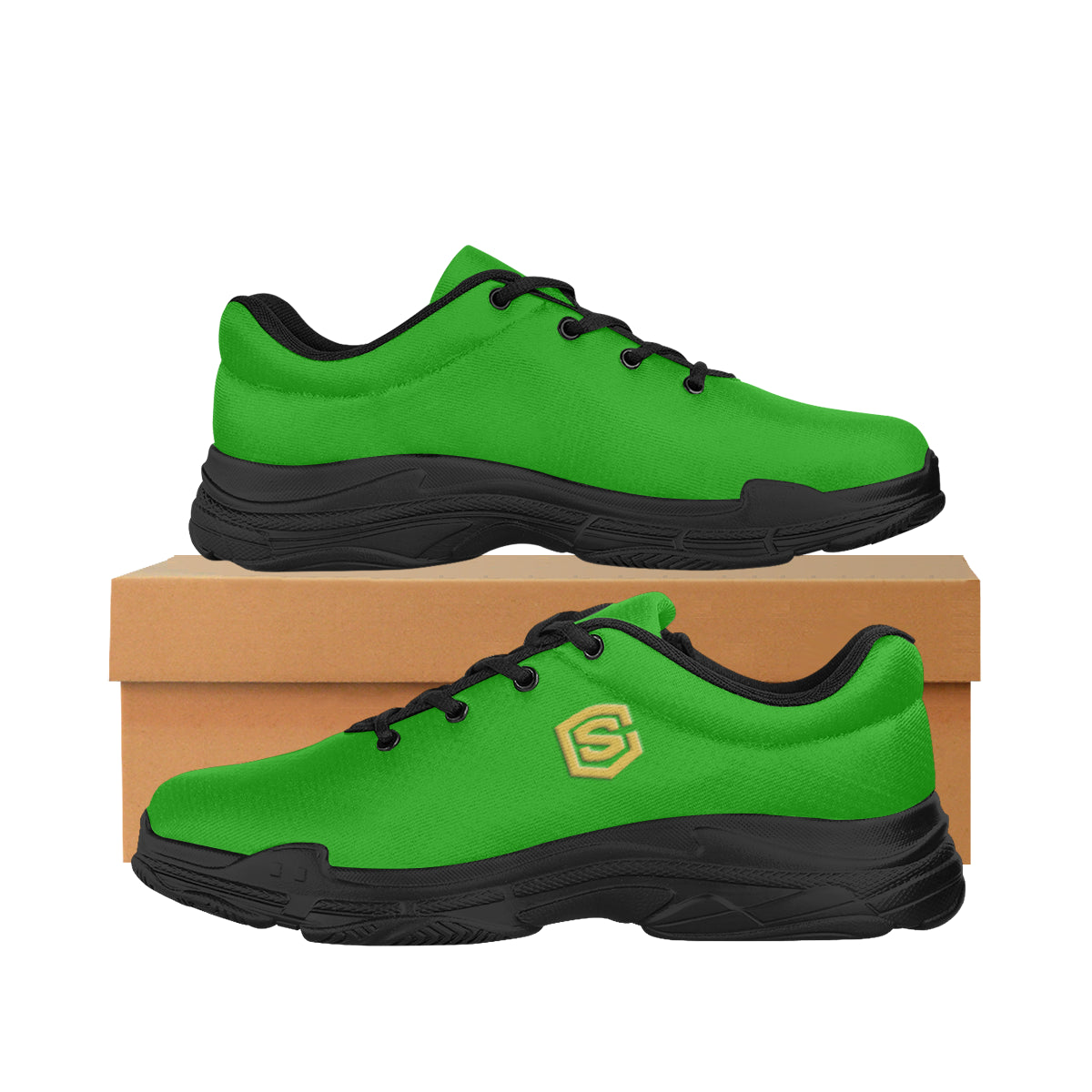 gold logo Lyra Men's Running Shoes (Model 058)