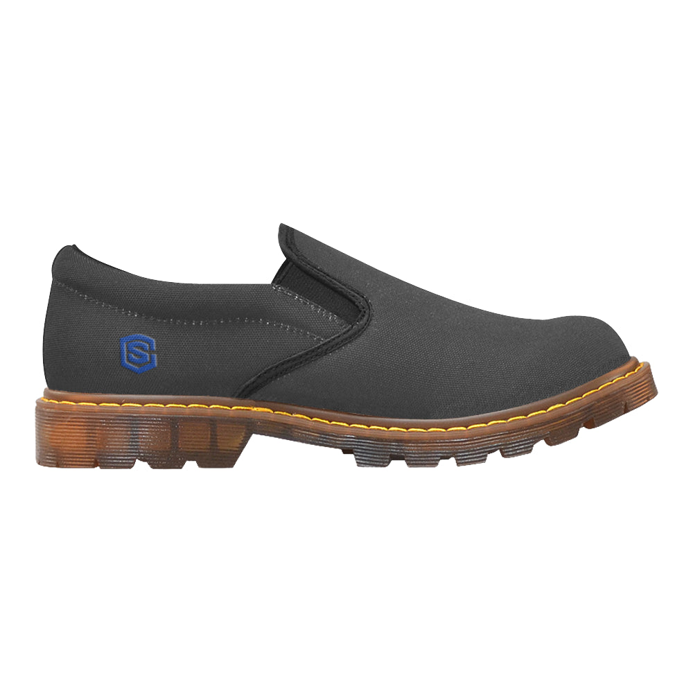 blue logo Martin Men's Slip-On Loafer (Model 12031)