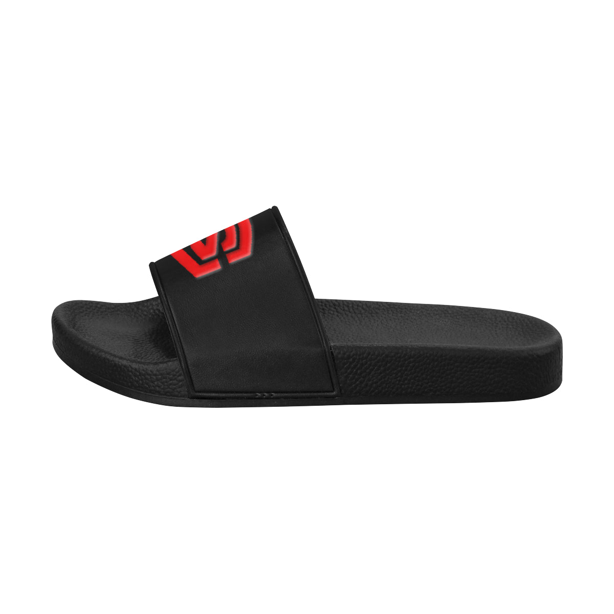 red logo Men's Slide Sandals (Model 057)