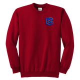 Youth Crewneck Sweatshirt WITH BLUE LOGO