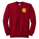 Youth Crewneck Sweatshirt WITH YELLOW  LOGO