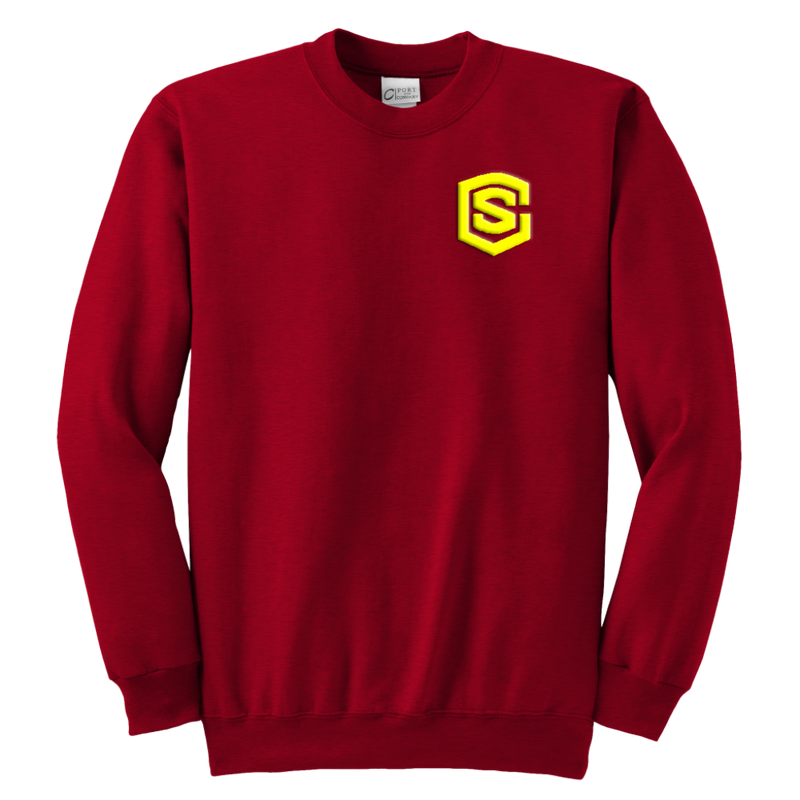 Youth Crewneck Sweatshirt WITH YELLOW  LOGO