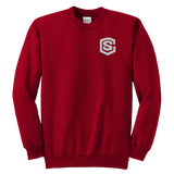 Youth Crewneck Sweatshirt WITH SILVER LOGO