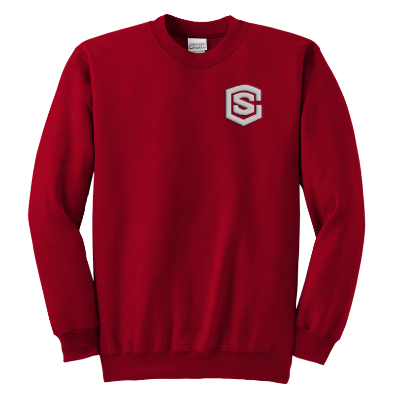 Youth Crewneck Sweatshirt WITH SILVER LOGO