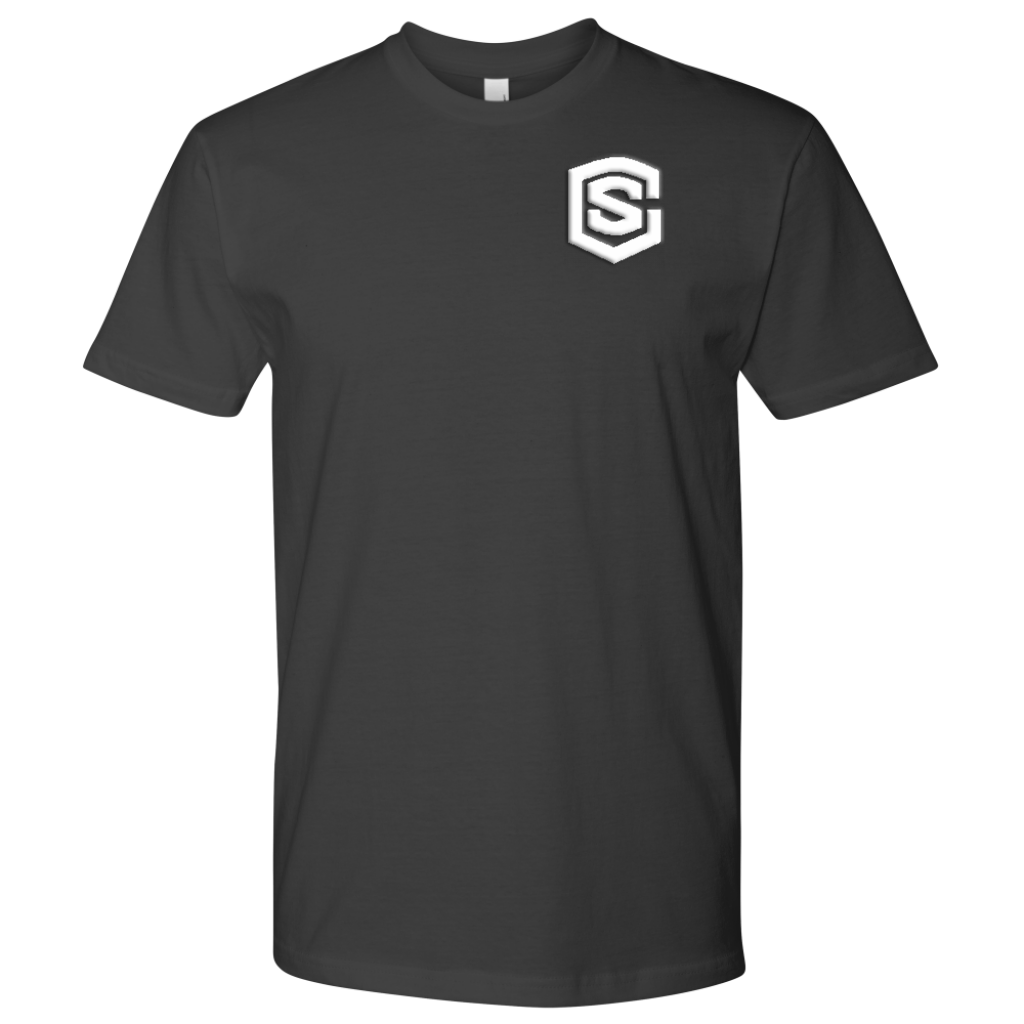 Next Level Mens Shirt WITH WHITE LOGO