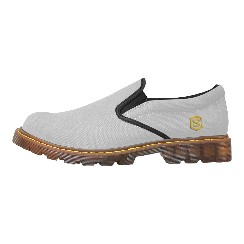 gold logo Martin Men's Slip-On Loafer (Model 12031)