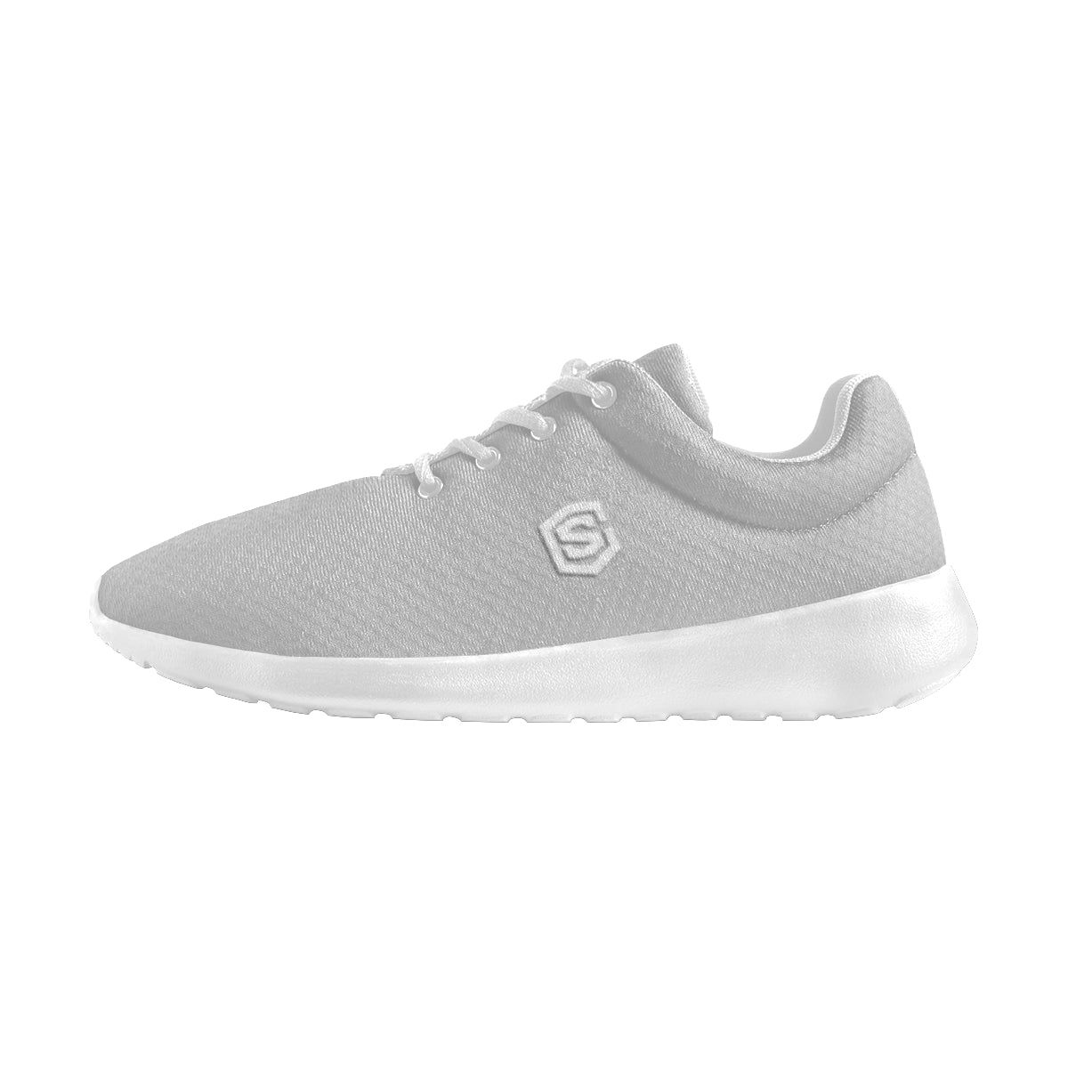 white logo Women's Athletic Shoes (Model 0200)