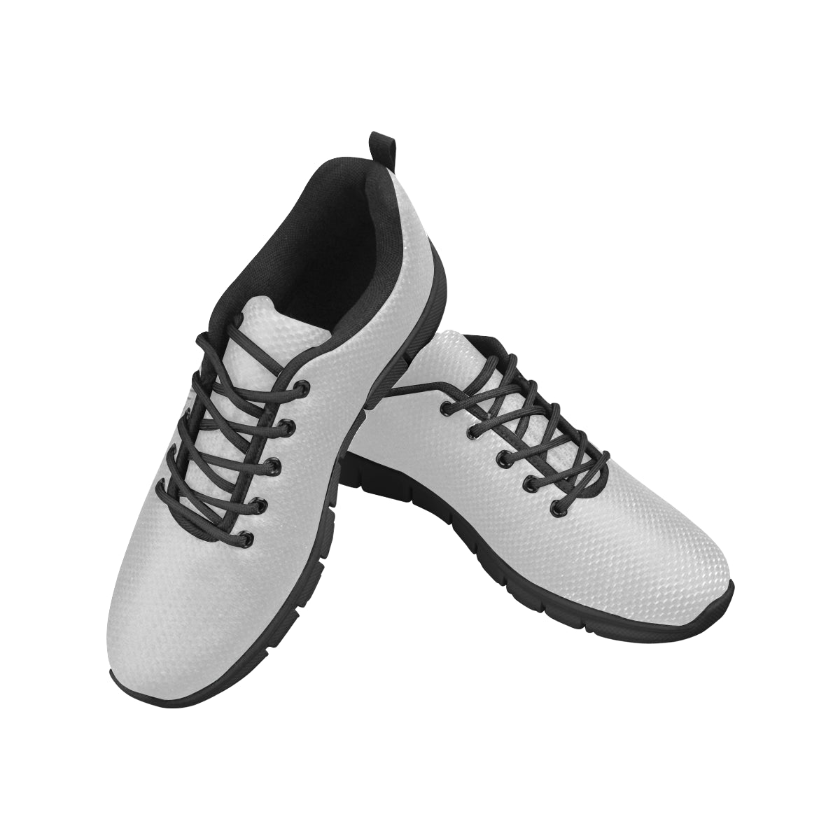 silver logo Men's Breathable Running Shoes (Model 055)