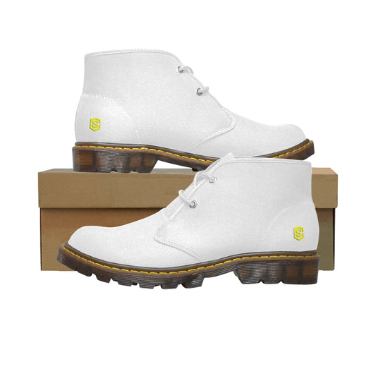yellow Men's Canvas Chukka Boots (Model 2402-1)