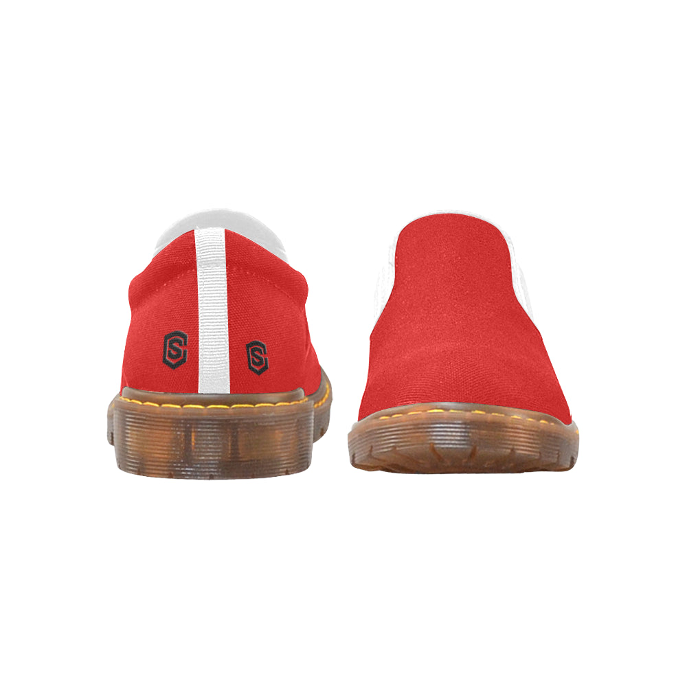 black logo Martin Women's Slip-On Loafer (Model 12031)