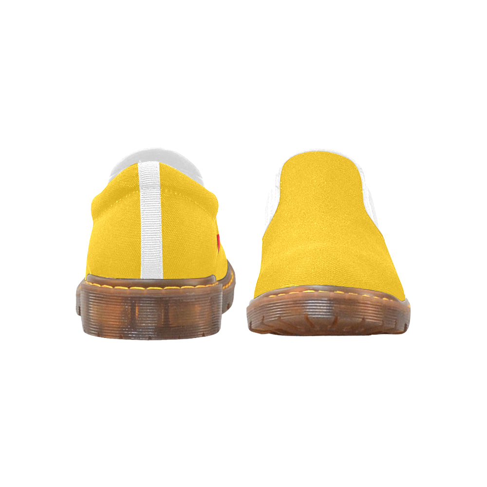 red logo Martin Women's Slip-On Loafer (Model 12031)