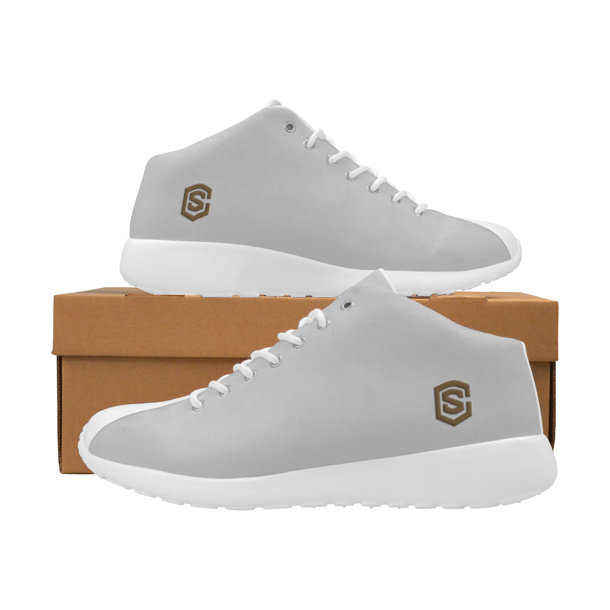 brown logo Men's Basketball Training Shoes (Model 47502)