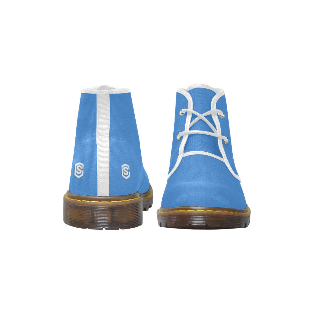 white Men's Canvas Chukka Boots (Model 2402-1)