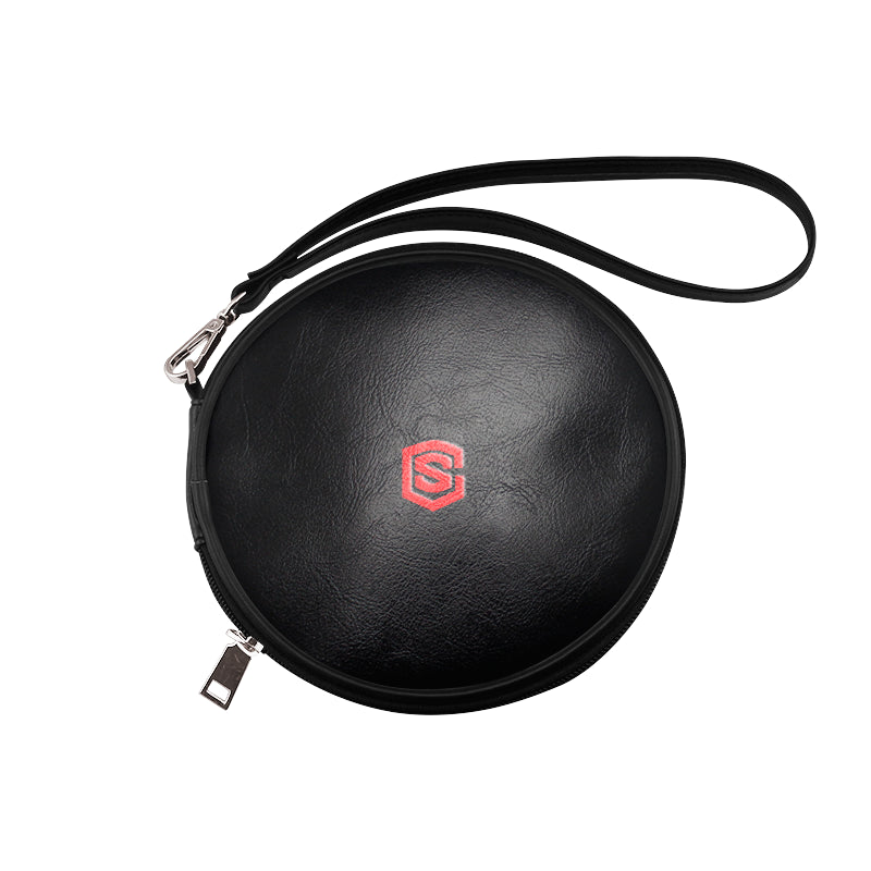 BLACK ROUND BAG red logo Round Makeup Bag (Model 1625)