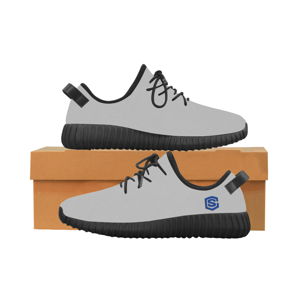 blue logo Grus Men's Breathable Woven Running Shoes (Model 022)