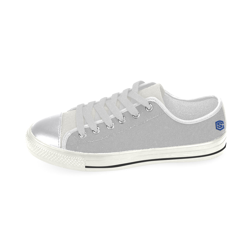 blue logo Women's Classic Canvas Shoes (Model 018)