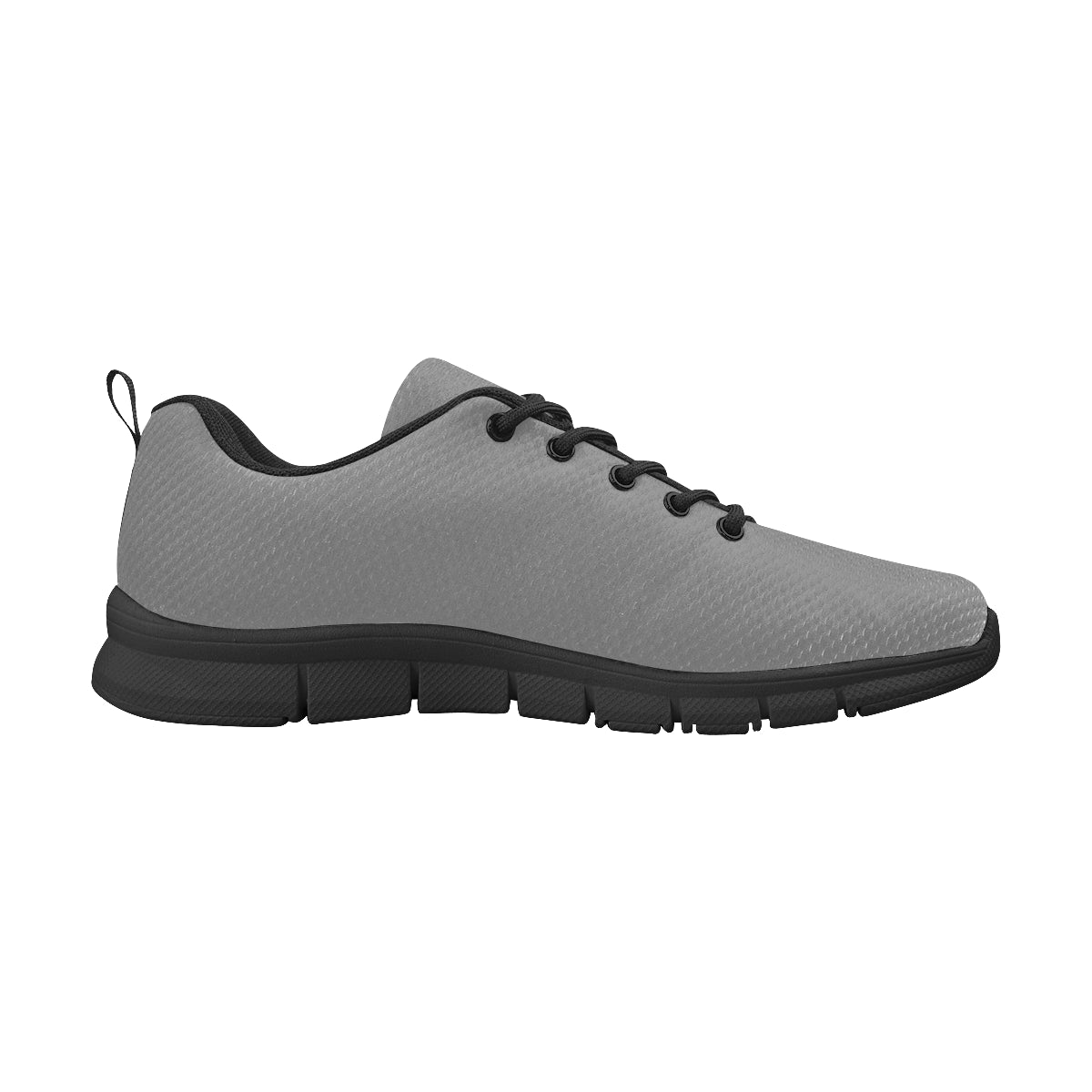 black logo Men's Breathable Running Shoes (Model 055)