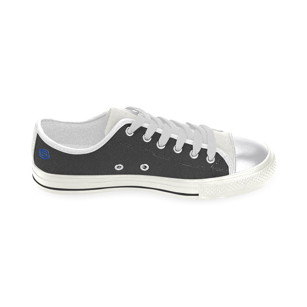 blue logo Women's Classic Canvas Shoes (Model 018)