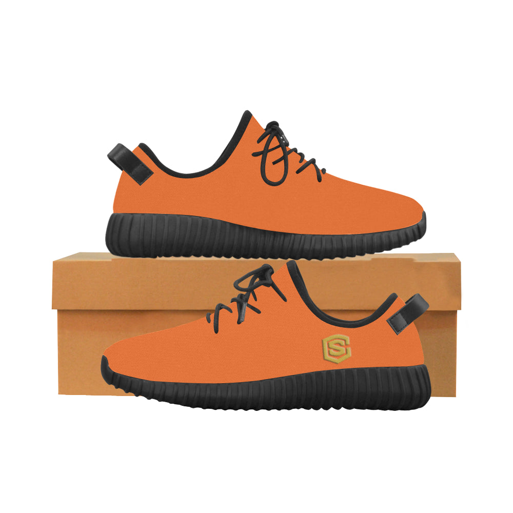 gold logo Grus Men's Breathable Woven Running Shoes (Model 022)