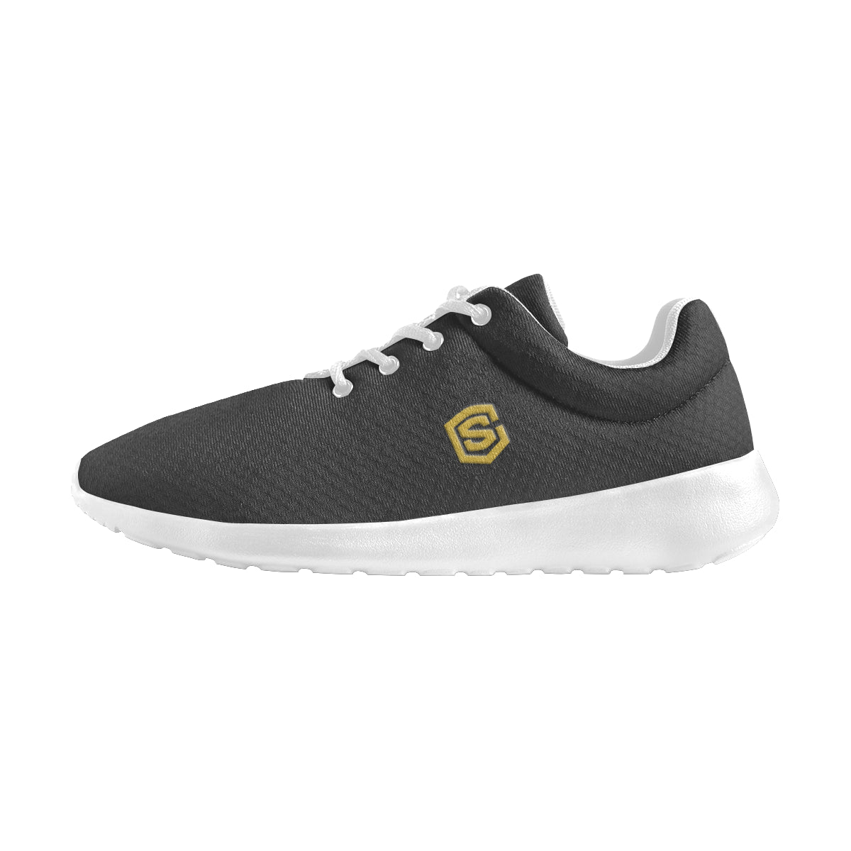 gold logo Women's Athletic Shoes (Model 0200)