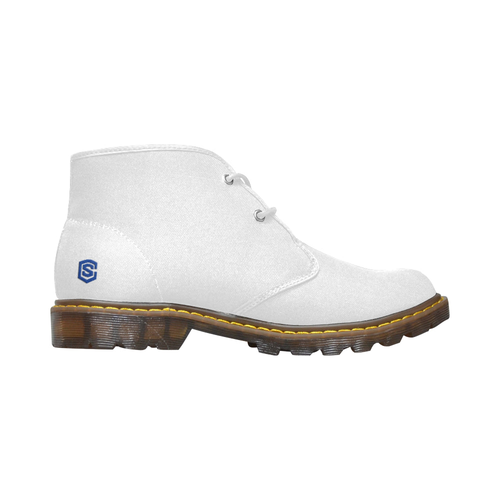 blue Men's Canvas Chukka Boots (Model 2402-1)