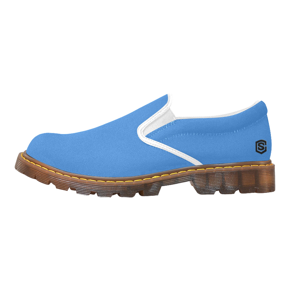 black logo Martin Women's Slip-On Loafer (Model 12031)