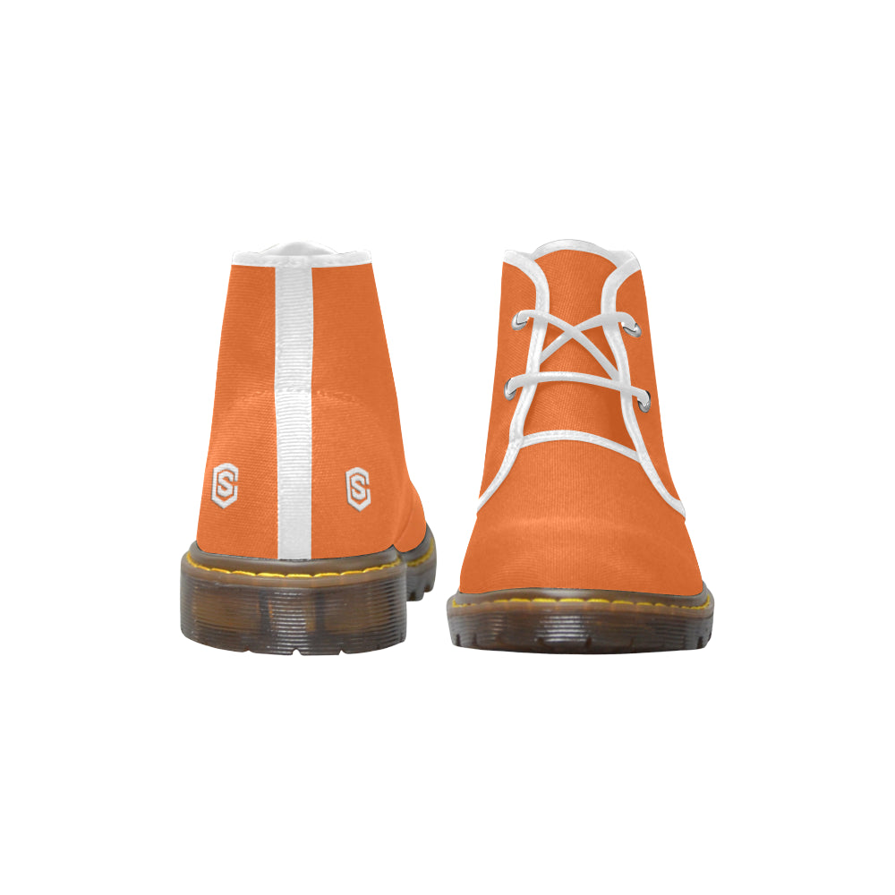 white Men's Canvas Chukka Boots (Model 2402-1)