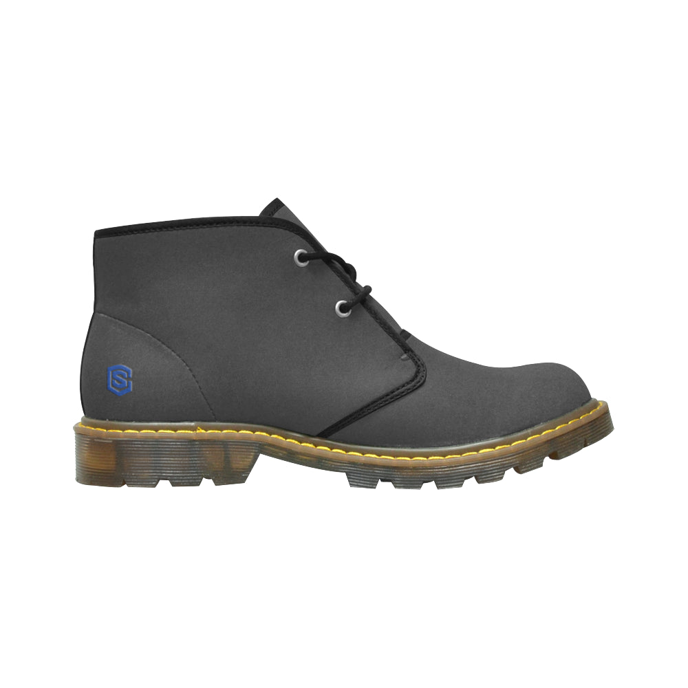 blue logo Women's Nubuck Chukka Boots (Model 2402)