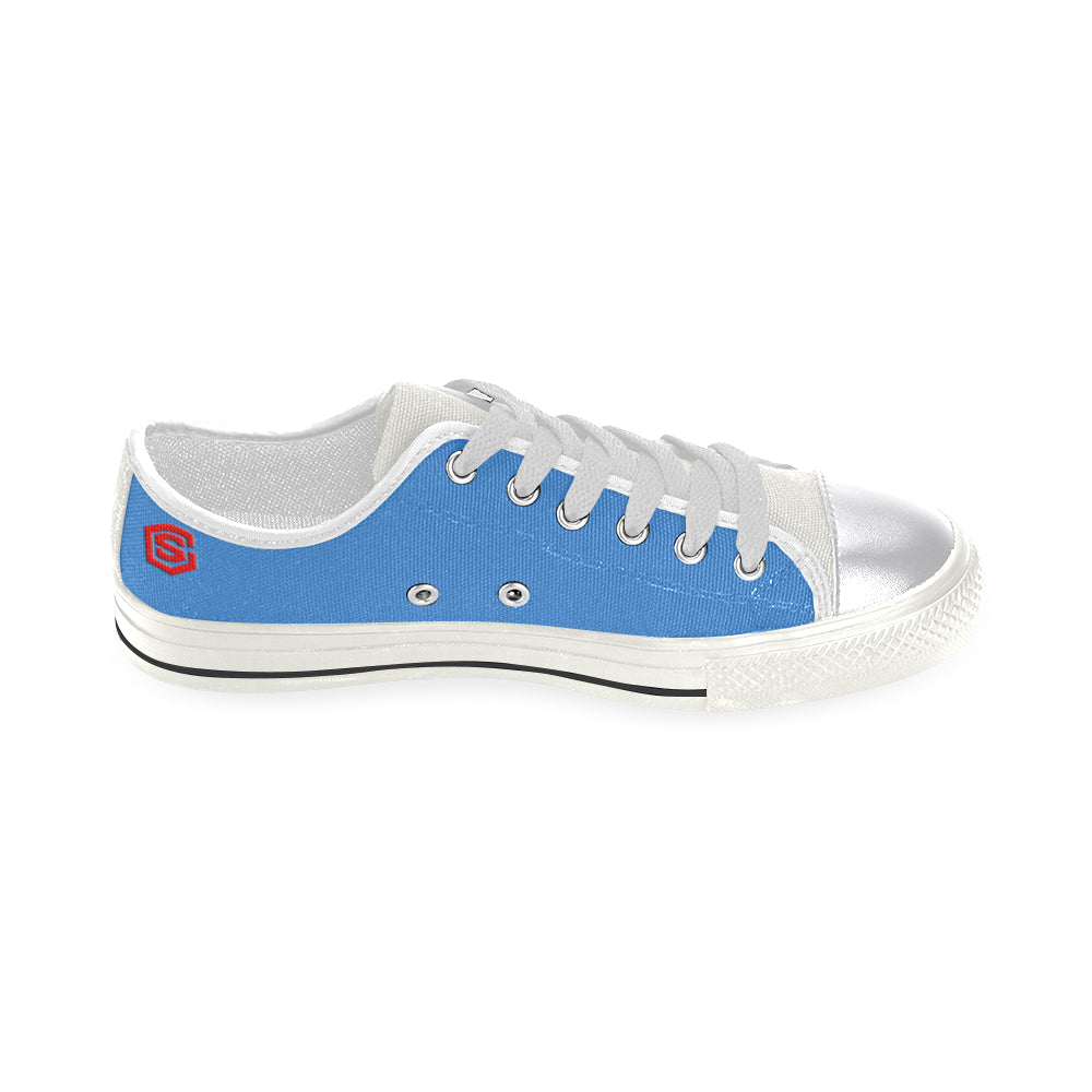 red logo Women's Classic Canvas Shoes (Model 018)