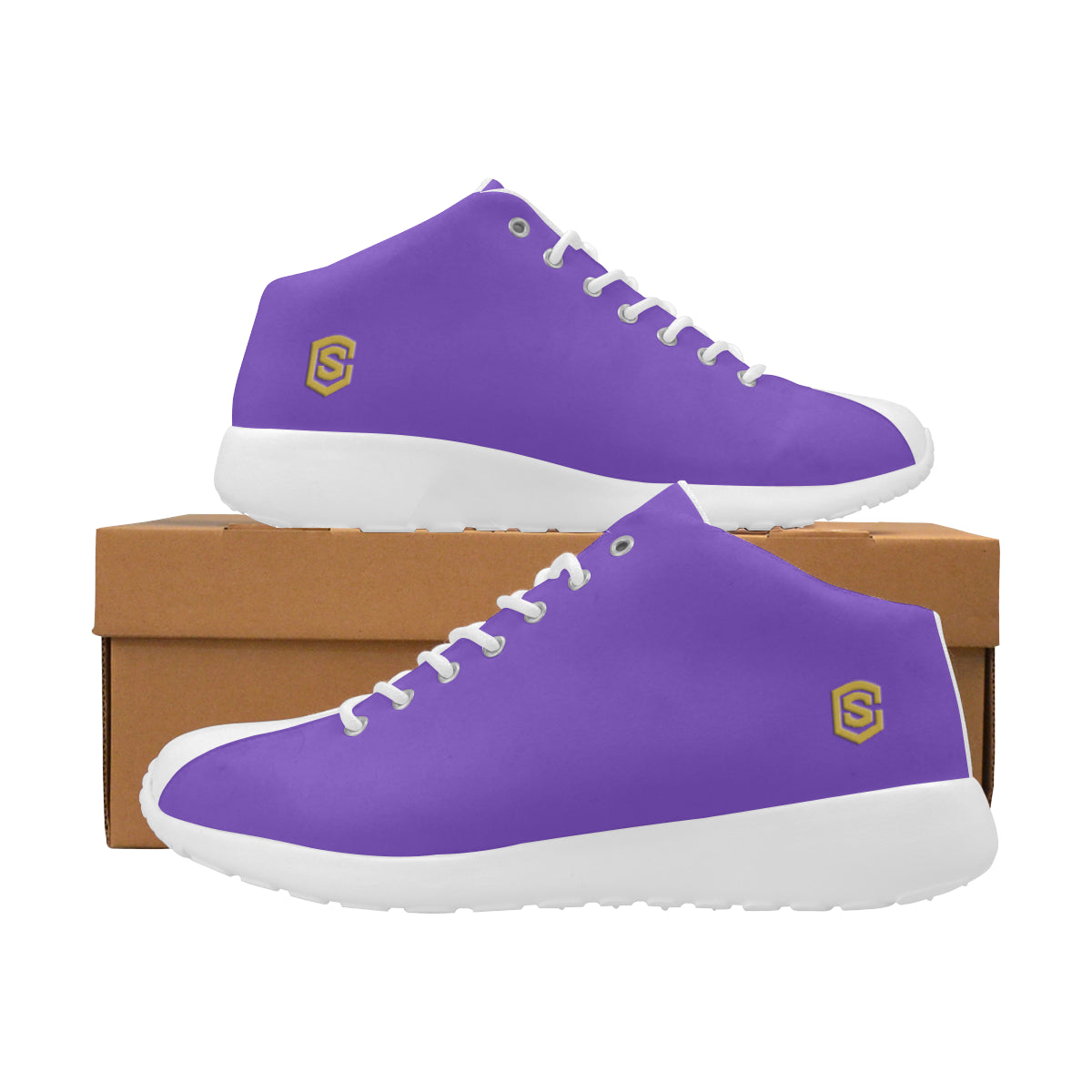 gold logo Men's Basketball Training Shoes (Model 47502)