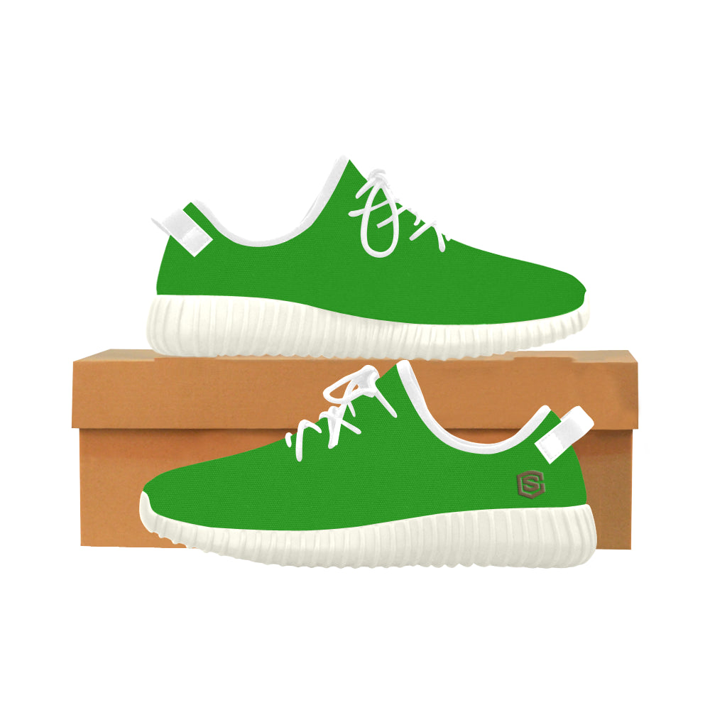 brown logo Grus Women's Breathable Woven Running Shoes (Model 022)