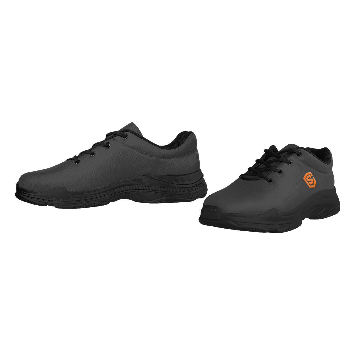 Orange logo Lyra Men's Running Shoes (Model 058)