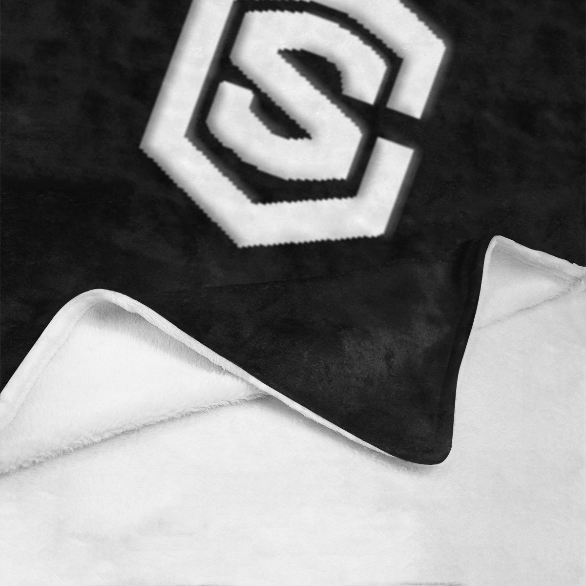 Black Ultra-Soft Micro Fleece Blanket with White Logo Ultra-Soft Micro Fleece Blanket 30"x40"