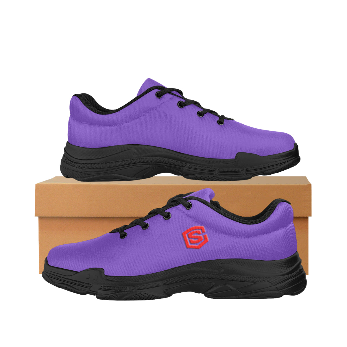 red logo Lyra Men's Running Shoes (Model 058)