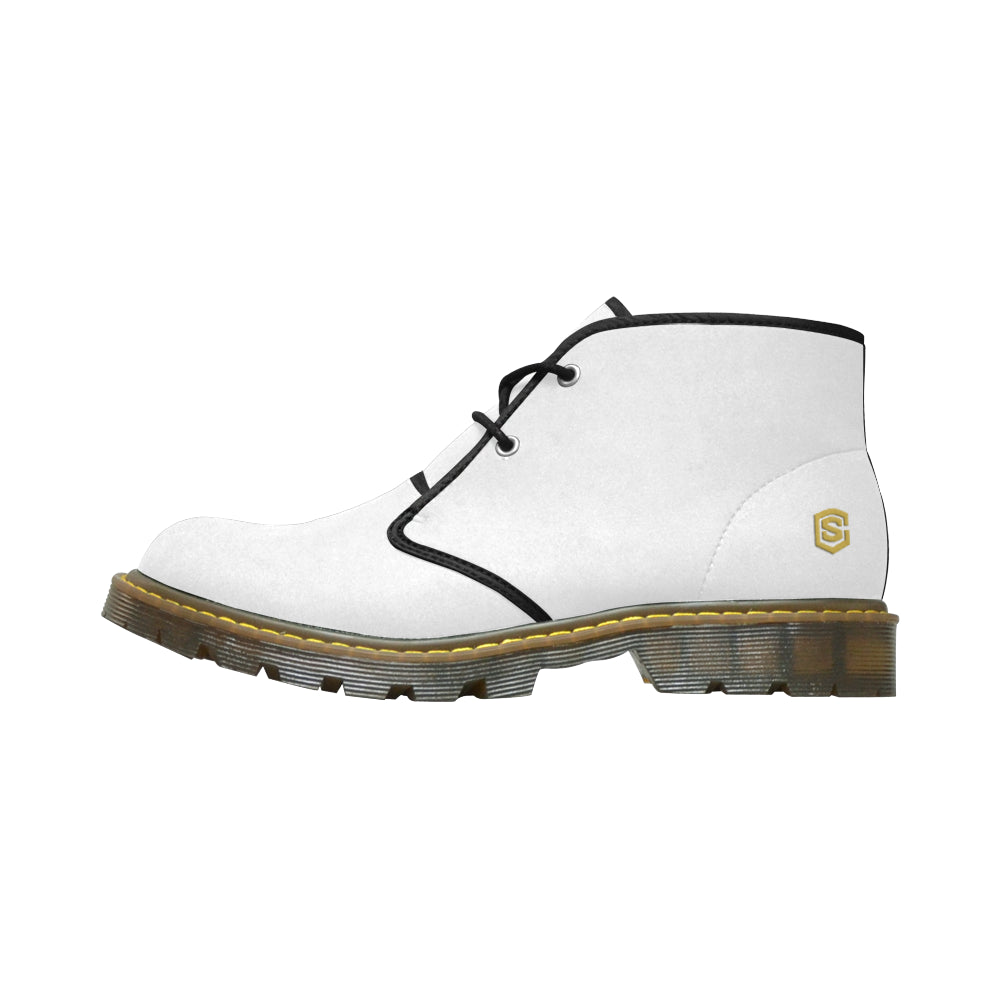 Gold Logo Men's Nubuck Chukka Boots (Model 2402)