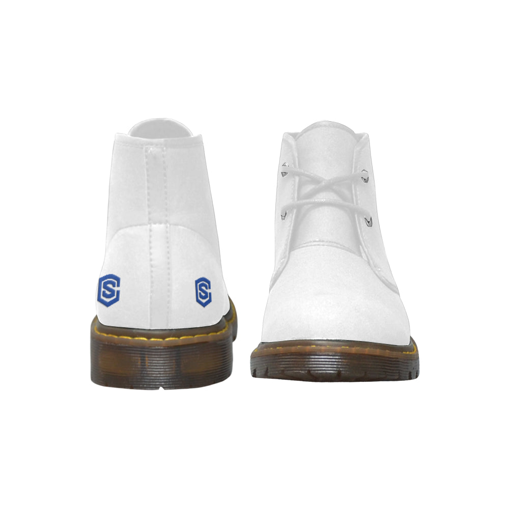 Blue Logo Men's Nubuck Chukka Boots (Model 2402)