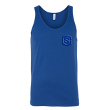 Canvas Unisex Tank WITH BLUE LOGO