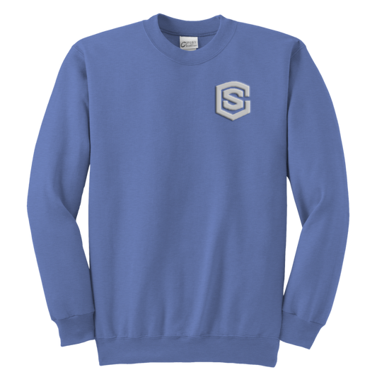 Youth Crewneck Sweatshirt WITH SILIVER LOGO