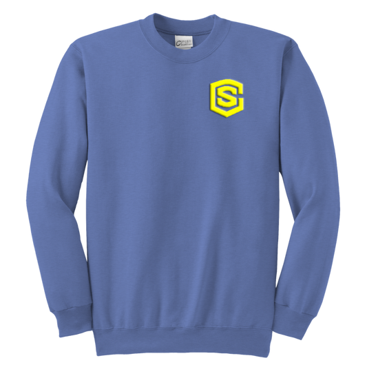 Youth Crewneck Sweatshirt WITH YELLOW  LOGO