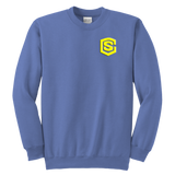 Youth Crewneck Sweatshirt WITH YELLOW  LOGO