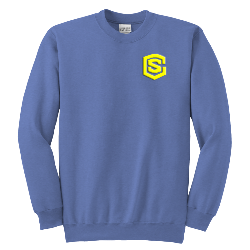Youth Crewneck Sweatshirt WITH YELLOW  LOGO