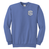 Youth Crewneck Sweatshirt WITH SILVER LOGO