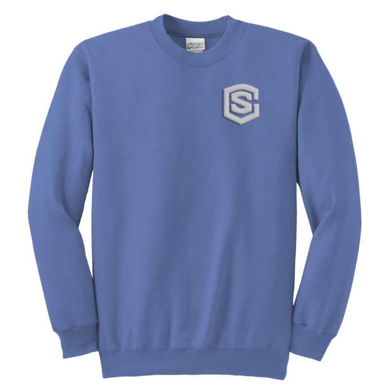 Youth Crewneck Sweatshirt WITH SILVER LOGO