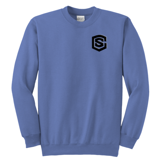 Youth Crewneck Sweatshirt WITH BLACK LOGO